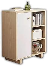 NEWBEER Sideboard Cabinet Furniture Storage Cupboard Unit 1 Door 3 Shelves for Dining Room Living Room WxHxL 30x80x60cm Light Wood