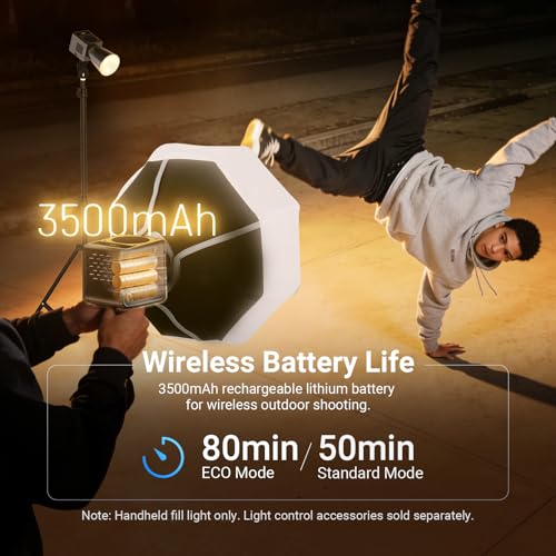 Image of NEEWER HB60B 60W Mini LED Video Light with 50Wh Battery /100W PD Fast Charging APP /2.4G Control /NFC + TP29 Mini Metal Table Tripod with 360 Ball Head for Camera Mobile Phone Action Cam