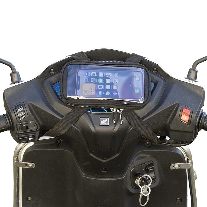 Image of NISHI Universal Mobile Holder /Stand /Mount Pouch for Scooters Scooty (Hero Pleasure)