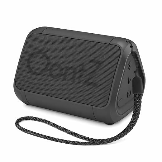 OontZ Angle Solo - Bluetooth Portable Speaker, Compact Size, Surprisingly Loud Volume & Bass, 100 Foot Wireless Range, IPX5, Perfect Travel Speaker, Bluetooth Speakers by Cambridge Sound Works (Black)