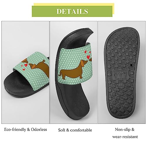 Pantoffeln Für Frauen Dackel Mit Herzen Dusche Sandalen Badeschuhe Hausschuhe Für Männer