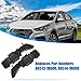 X AUTOHAUX 1 Pair Front Left and Right Bumper Bracket for Hyundai Accent 1.6L L4 - Gas 2012-2017 86513-1R000 Plastic Black