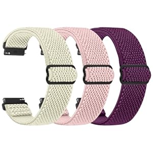 Elastische Uhrenarmbänder,16mm 18mm 19mm 20mm 22mm 24mm Schnellverschluss Nylon Armband Verstellbare Aatmungsaktive Sportbänder Ersatzarmband für Herren Damen