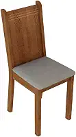 Kit 4 Cadeiras de Jantar 4290 Madesa Rustic/Pérola