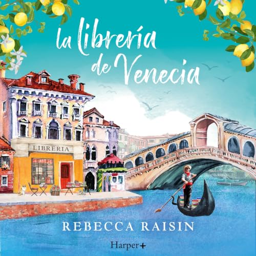 Diseño de la portada del título La librer&iacute;a de Venecia