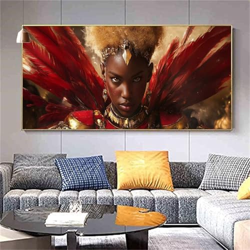 Peinture diamant Afrique 60x150cm | Diamond painting adulte mademoiselle