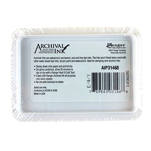 Ranger AIP-31468 Archival Ink Pad, Jet Black thumb #1
