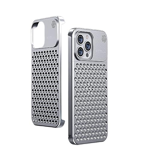 Coque respirante iPhone 16 Pro Max argent aromathérapie bien-être