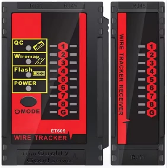 ET605 Tester per cavi di rete RJ45/RJ11 CablePort Test POELAN BreakCircuitAnalyze Cable TracingLine MaintenanceTool