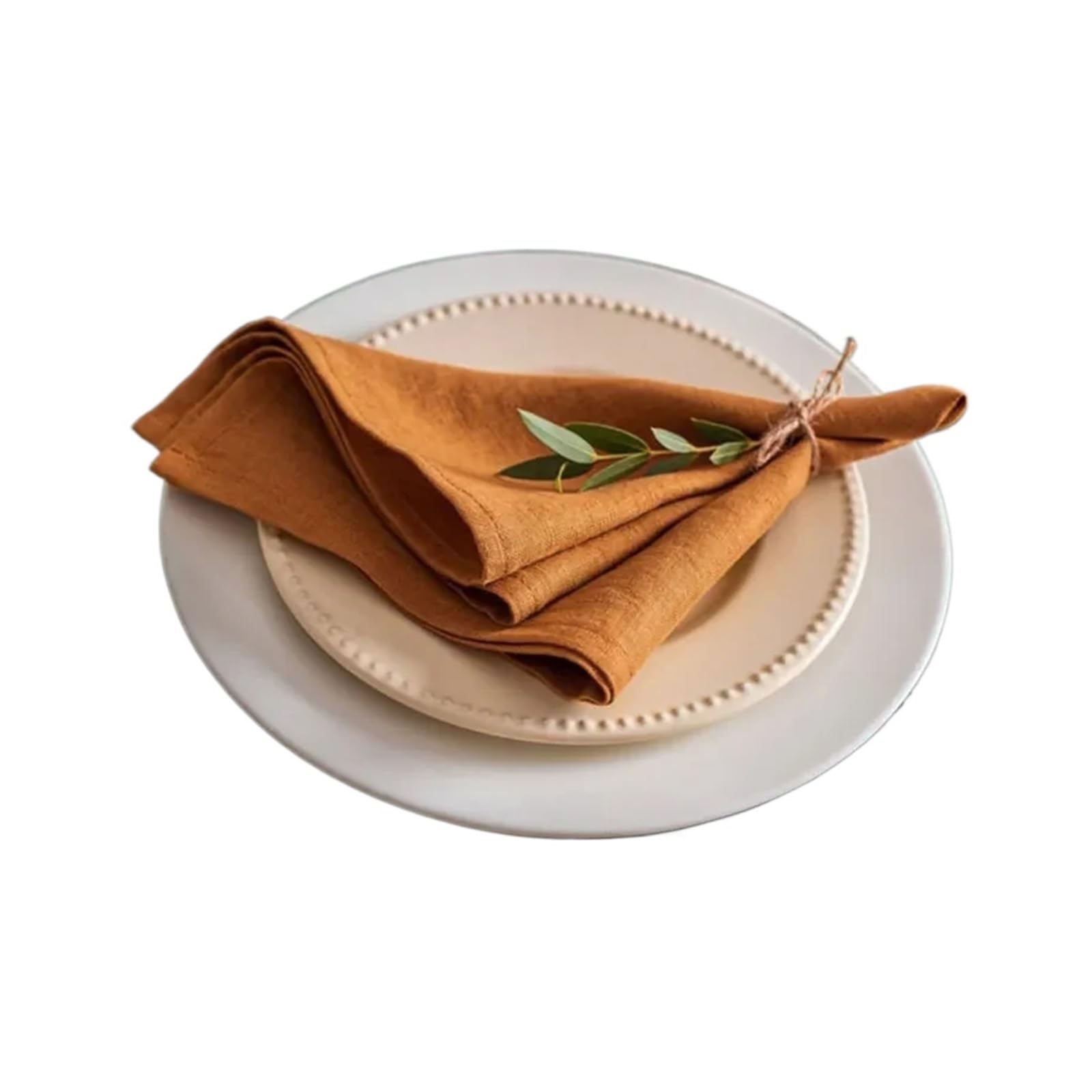 Napkins Linen Napkins Restaurant Wedding Dinner Solid Color Cloth Pure Classical Custom Home Table Napkin(Color15-40X40CM-4pcs)