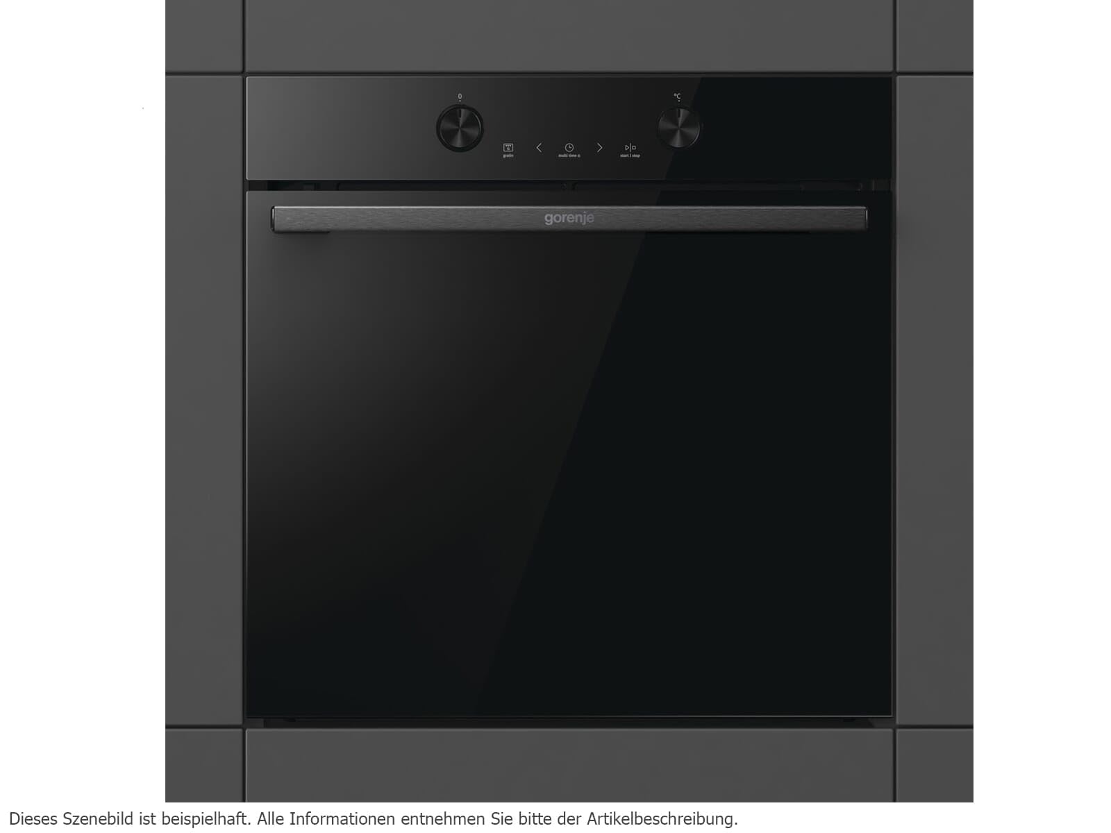 Gorenje BPS6737E04DBG - 743231 pirolisi Forno Nero
