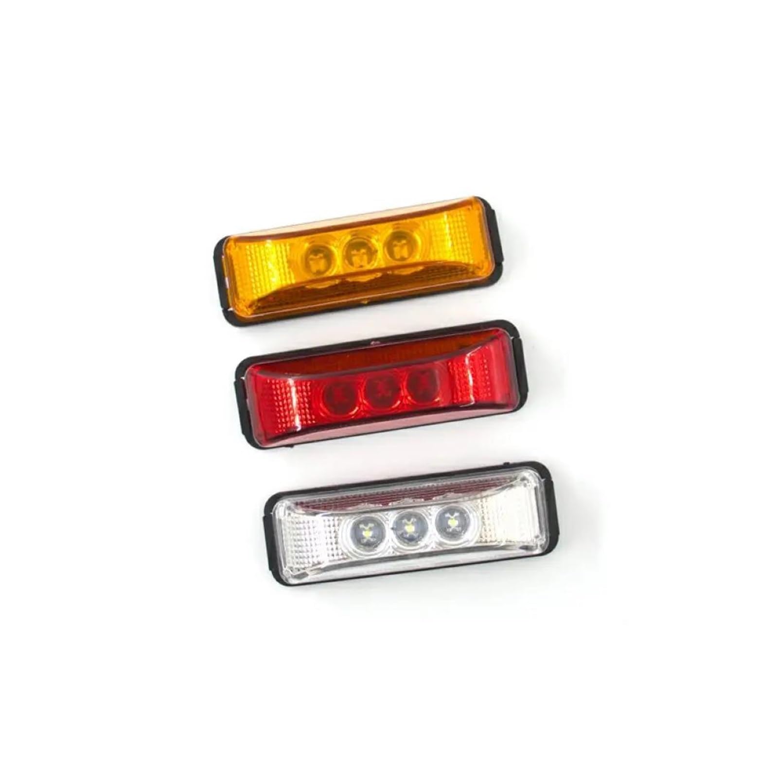Luce Posteriore 6 Pezzi/Set luci Posteriori indicatori direzione a LED 12 V e 24 V luci a LED per Camion luci Laterali a LED per rimorchi e roulotte. Segnale Luminoso Freno(6pcs Red)