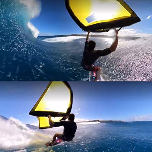 Kitesurfen Surfer Sport Kite Beach, Opvouwbare Kajak Downwind Wind Zeil met Transparant Venster, Outdoor Park Garden Games Fun - Image 6