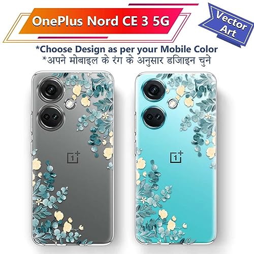 Image of Fashionury Silicone Designer Case for Oneplus Nord Ce 3 5G Back Cover for Oneplus Nord Ce 3 5G Printed Back Cover -D0153, Multi-Colored