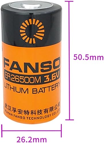 Miniatura 2 de GRE-Energy - Paquete de 4 baterías FANSO ER26500M ER26500 3.6V 6000mAh tamaño C Li-SOCl2 para monitor de presión de neumáticos de automóvil, medidor