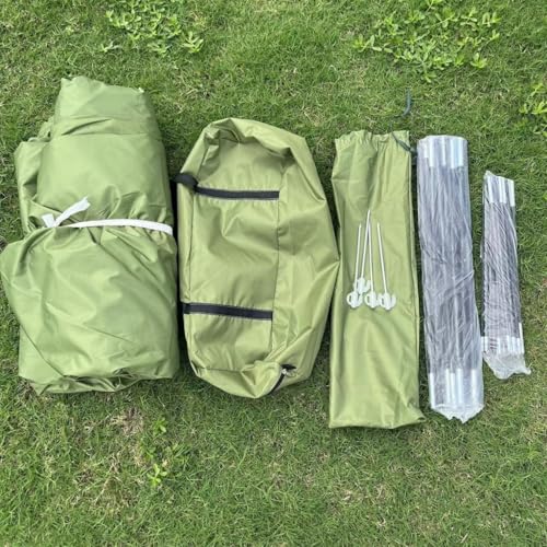 Carpa de camping portátil para 2 personas color verde miniatura 6