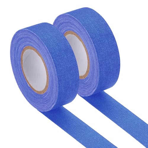 Image of PATIKIL Neon Gaffer Cloth Tape, 0.8 Inch x 65.6 Feet Colored Cotton Glow Tape Markers Fluorescent Blacklight Glow in The Dark Reflect Tape Stickers for Party Decorations, Dark Blue