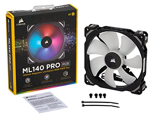 Corsair Ml140 Pro 140Mm Premium Magnetic Levitation Rgb Led Pwm Fan Single Pack (Co-9050077-Ww) #TOP5
