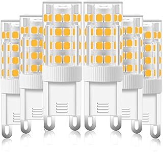 Lovcoyo G9 LED Bulbs Warm White, G9 Led Bulb 3W (30W Halogen Equivalent), G9 Bi Pin Ceramic Base 360°Beam Angle 300 Lumen for Chandelier Ceiling Pendant Lighting No-Dimmable, 6 Pack
