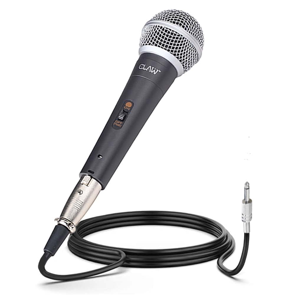 CLAW Raag MI58 Dynamic XLR Karaoke Wired Handheld Microphone with On/Off Switch and 16.4Ft Detachable Cable-image-48