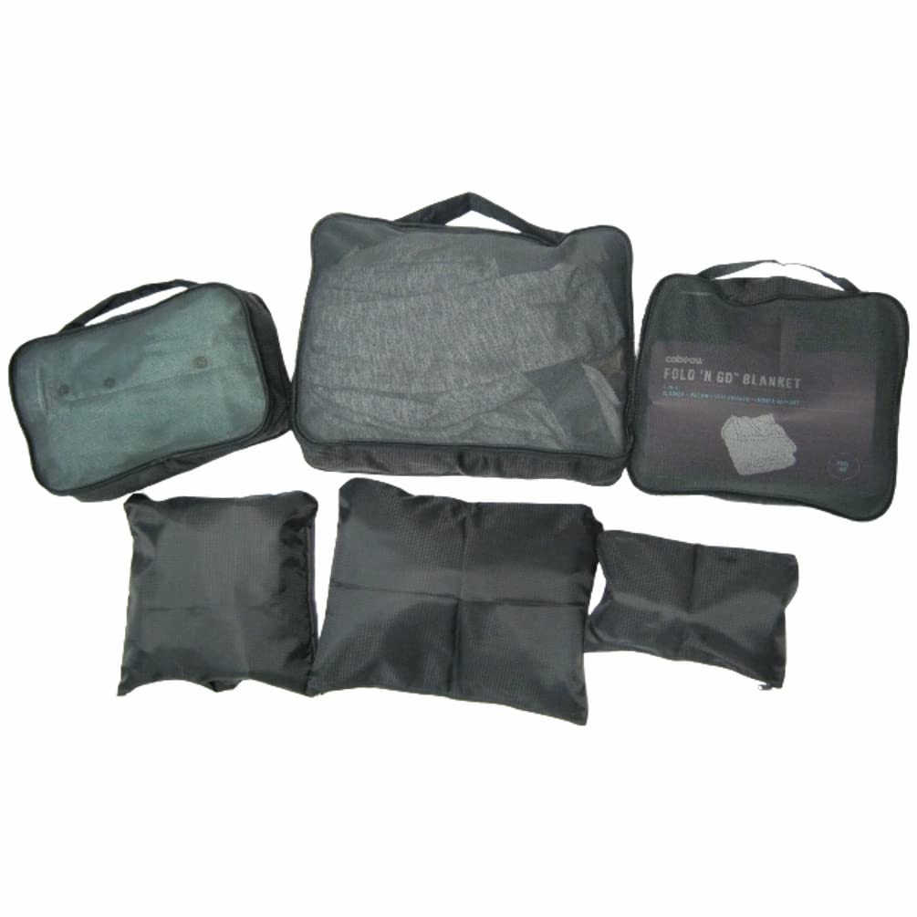 Luggage Black Antler 6Pc Packing Cubes & Zipped Pouches Compression Organiser Set For Suitcases, Closets & Drawers For Home, Storage & Travel