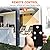 Electric Outdoor Patio Heater, Wall-Mounted Infrared Heater with Remote Control, 1500W Fast Heat Gold Tube Super Quiet Ceiling Heater for Garage
