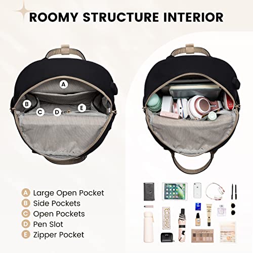 Image of LOVEVOOK Mini Backpack for Women Stylish Waterproof Backpack Purse with USB Port, Cute Daypack for College Travel Party
