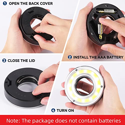 Kailund 5Pcs Night Golf Hole Lights Glow Golf Hole Led Glowing, Putting Green Flags And Poles Golf Hole Cup Light Up Luminous Glow Golf Light For Night Golf Play #TOP7