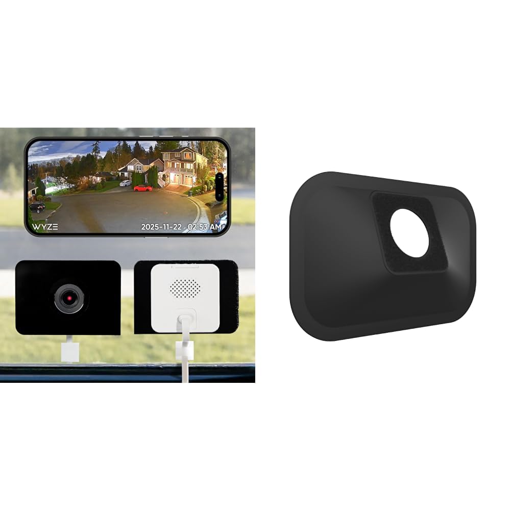 WYZE Window Cam Security Camera Bundle with 20-Degree Wedge Mount