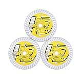 HIGHDRIL Tile Diamond Blade,3PCS 3In/75mm x Arbor 3/8Inch/10mm for Ceramic,Hard Porcelain,Glazed...