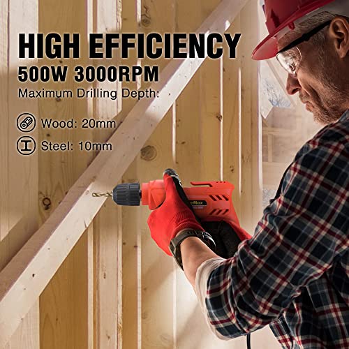 ValueMax Trapano Elettrico a Filo 500W, Trapano