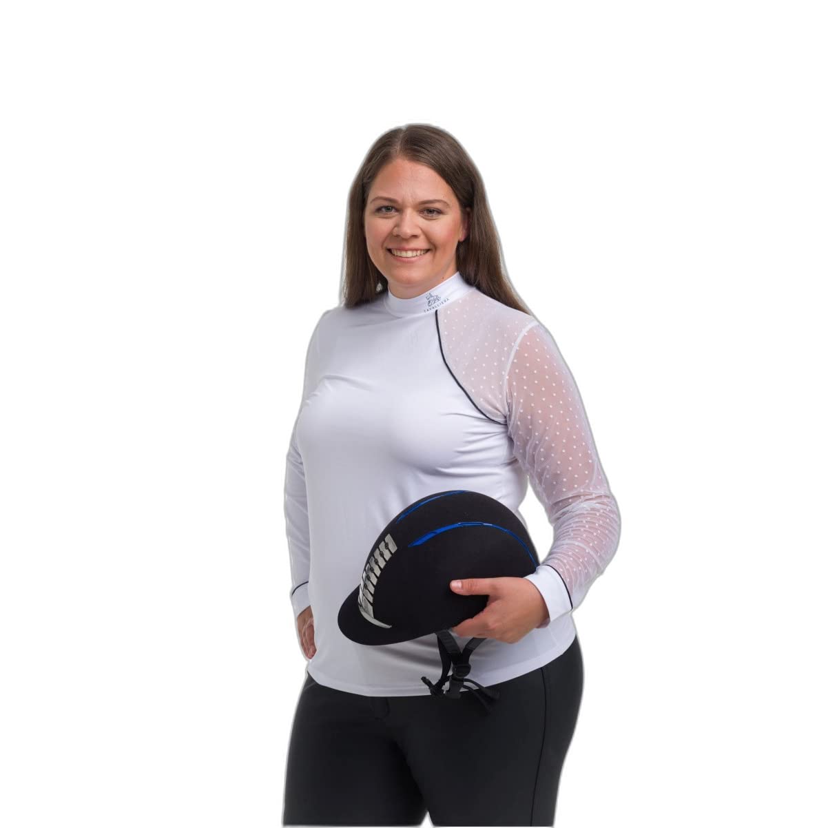 Cavalliera - Polo da Concorso Modern Dame-Manica Lunga,Abbigliamento Tecnico da competizione equestre