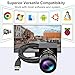 ALPCAM USB Camera 8MP Webcam Full HD 2448P Optics Zoom Camera with 2.8-12mm Wide Angle Varifocal Lens Web Cam,UVC USB Webcam for Mac/Windows/Linux/Raspberry Pi