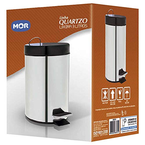 Lixeira Linha Quartzo, Mor, Pacote de 1