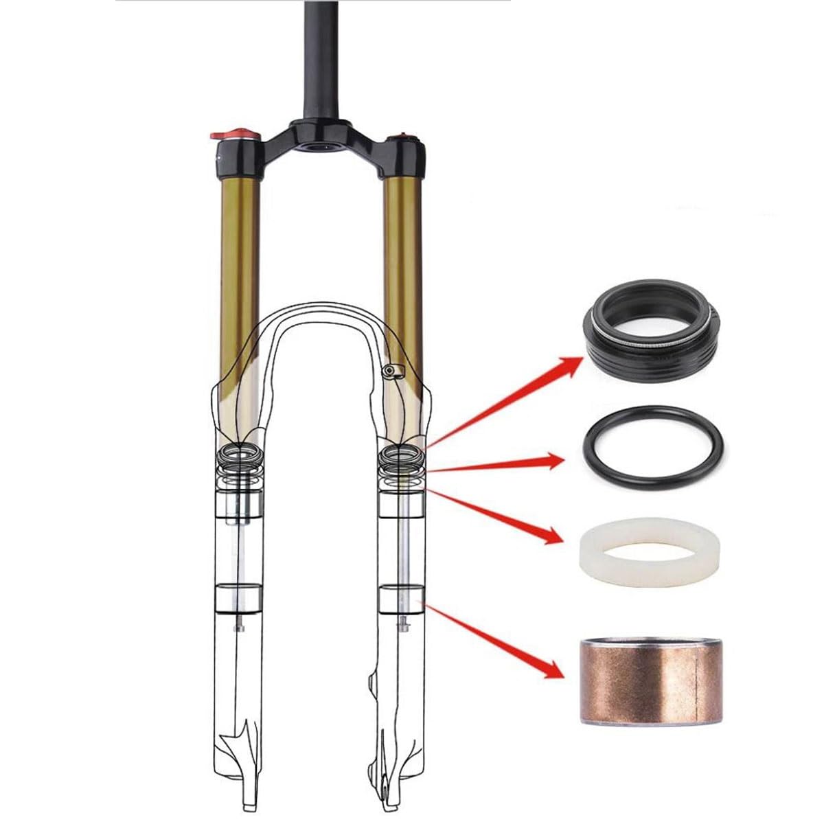 Przedni widelec amortyzowany powietrzem do roweru górskiego 26/27,5/29 cali z hamulcem tarczowym, rura prosta 1-1/8", szybkozłączka, 9 mm ręczna blokada MTB, droga sprężyny 100 mm, koło przednie 2500