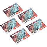 Pilipane Crawl PET UV Testkarte Schneller Test UVB -Sensor Wiederverwendbares UVB -Kartenindikator für Reptilien -UV -Tests aus Premium -Kunststoffmaterial 5 Pack