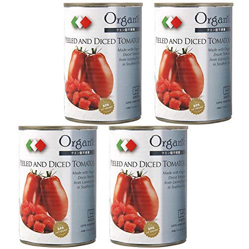 【 創健社 】 有機ダイストマト缶 400g ×4個