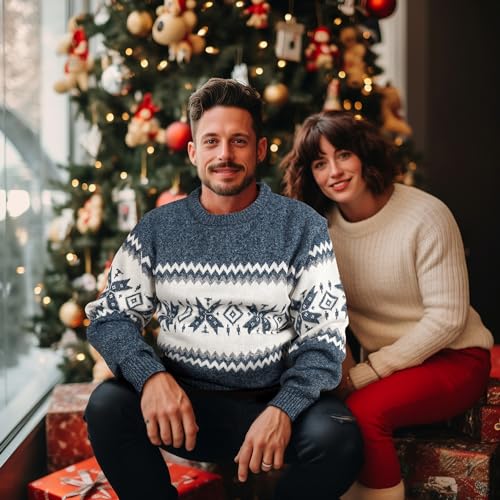 Mens Fleece Pullovers Sweaters Vintage Funny Aesthetic Sweater Ugly Christmas Jumper4