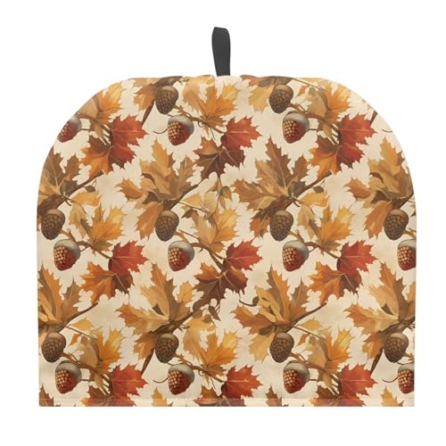 Psesaysky Maple Leaf Insulated Teapot Cozy Decorative Large Teapot Cover Lightweight Extra Thick Tea Pot Cover with Top Handle