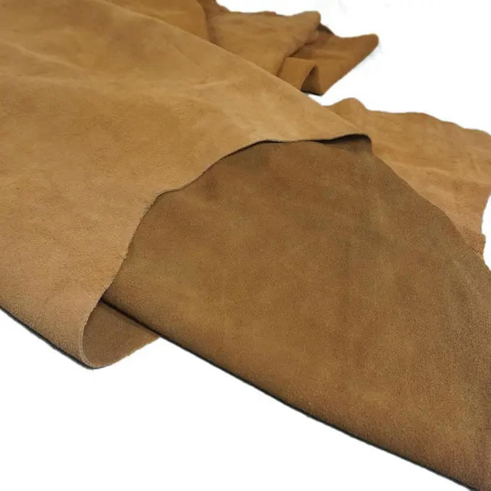 Natural Leather Piece Genuine Cow Split Leather Suede Hide Skin Leather Material for Leathercraft Sewing Accessories