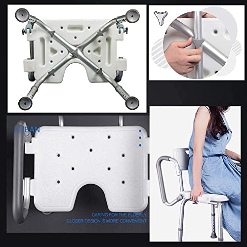 Chaise de douche pour personnes âgées robuste et antidérapante - 6