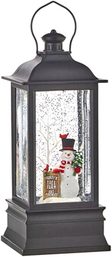 Raz 8.75 Inch Frosty's Tree Farm Musical Lighted Water Lantern