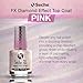 Seche Fx Diamond Effect Top Coat - Pink, Transforming Topper, Long-Lasting Polish Protection 0.5 Fl. Oz