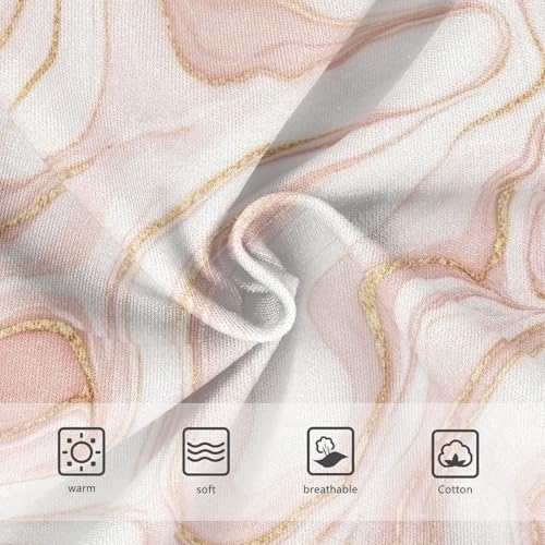 Toddler Briefs, Marble Swirls Gold Girls Cotton Underwear, 2T–8 Years3