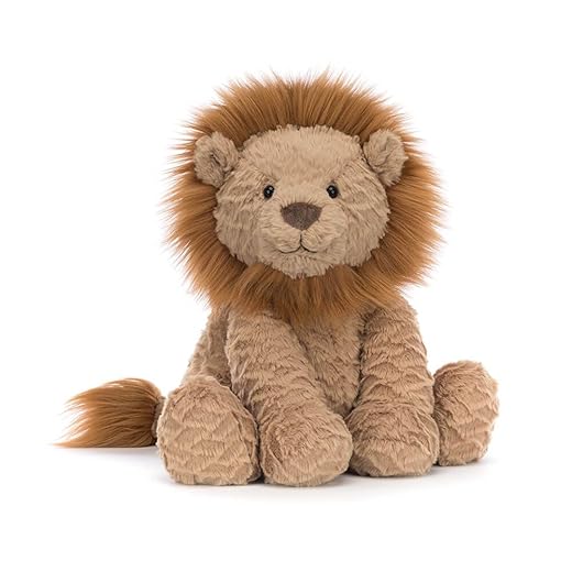 Jellycat Fuddlewuddle Lion Medium - L: 8 cm x l: 13 cm x h: 23 cm