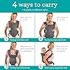 Infantino Flip 4-in-1 Convertible Baby Carrier, Adjustable, Ergonomic Babywearing, Registry Essential, Baby Carrier for Newborn to Toddler, Gray #1