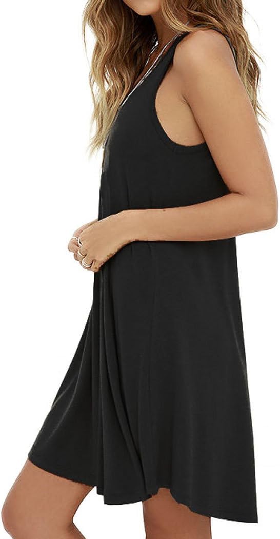 MOLERANI Women's Casual Swing Simple T-Shirt Loose Dress - Image 2