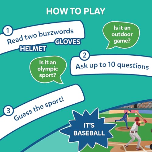 Image of Skillmatics Guess in 10 Sports, Perfect for Boys, Girls, Kids, and Families Who Love Card Games, Toys, Travel Games, Gifts for Ages 6, 7, 8, 9 and Up