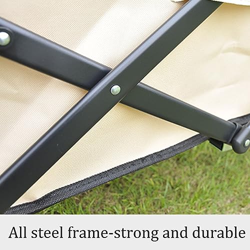 Chariot De Jardín Plegable con Manija Ajustable, Capacidad 150Kg y 252L, Ruedas de Goma, Ideal para Camping y Playa miniatura 5