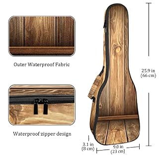 Housse pour ukulélé en bois avec rembourrage épais en éponge de 10 mm – 53,3 cm – Avec sangles réglables pour concert… - Les Beatles, Paul McCartney, John Lennon, RIngo Starr, George Harrison Housse pour ukulélé en bois avec rembourrage épais en éponge de 10 mm - 53,3 cm - Avec sangles réglables pour concert… – Image 4